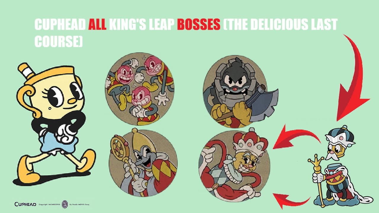 CUPHEAD DLC ALL KINGS LEAPS BOSSES