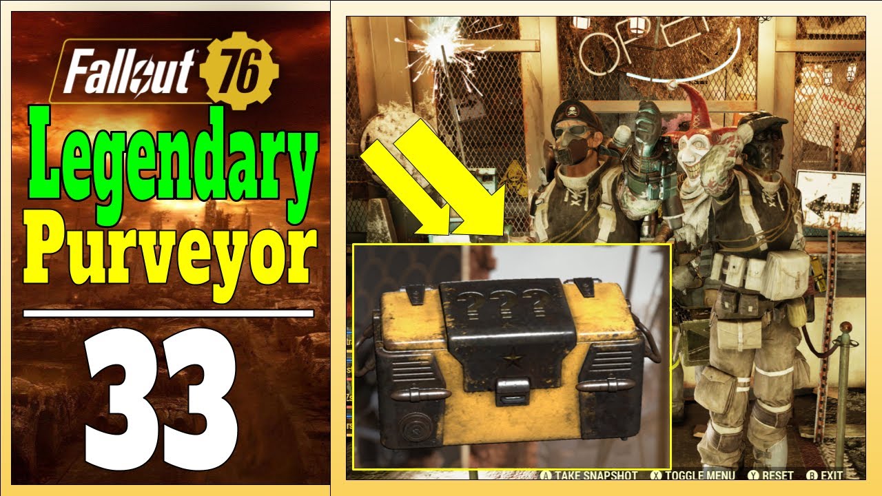 Fallout 76 Legendary Purveyor 33 | Did you know you can Get Secret Service Armor?