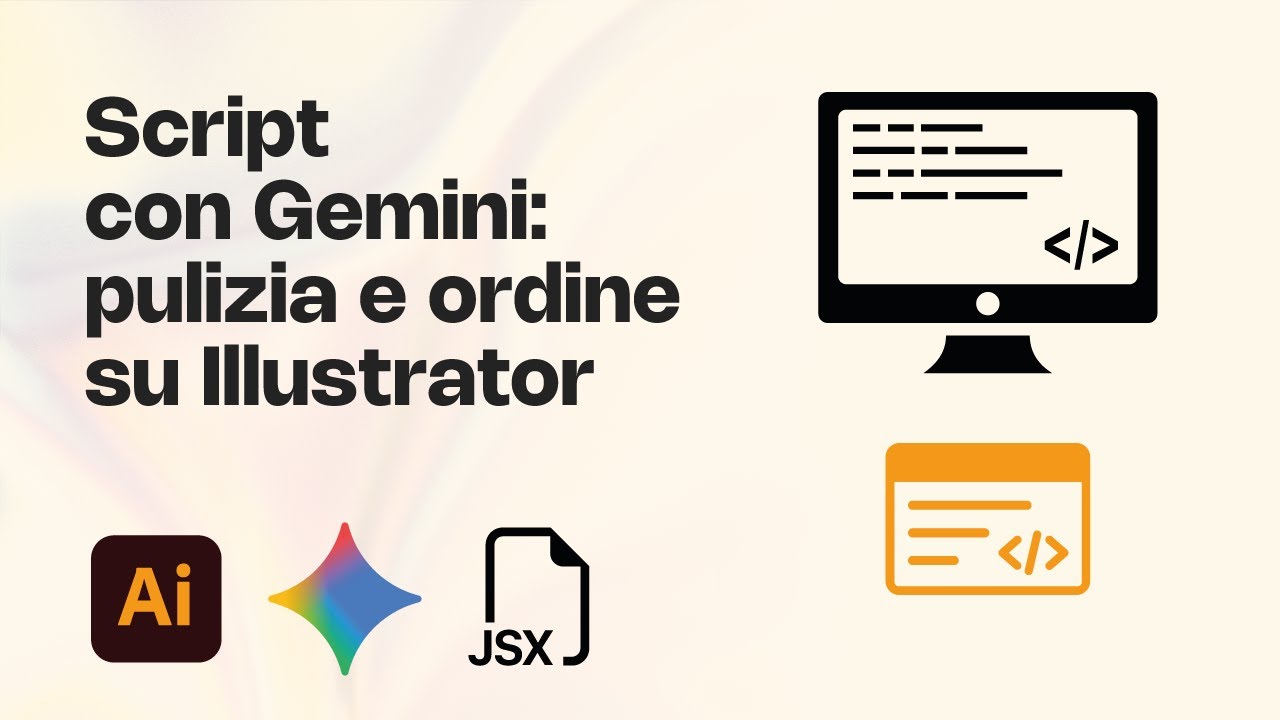 Ho creato uno script con Gemini: pulizia e ordine su Illustrator 🚀