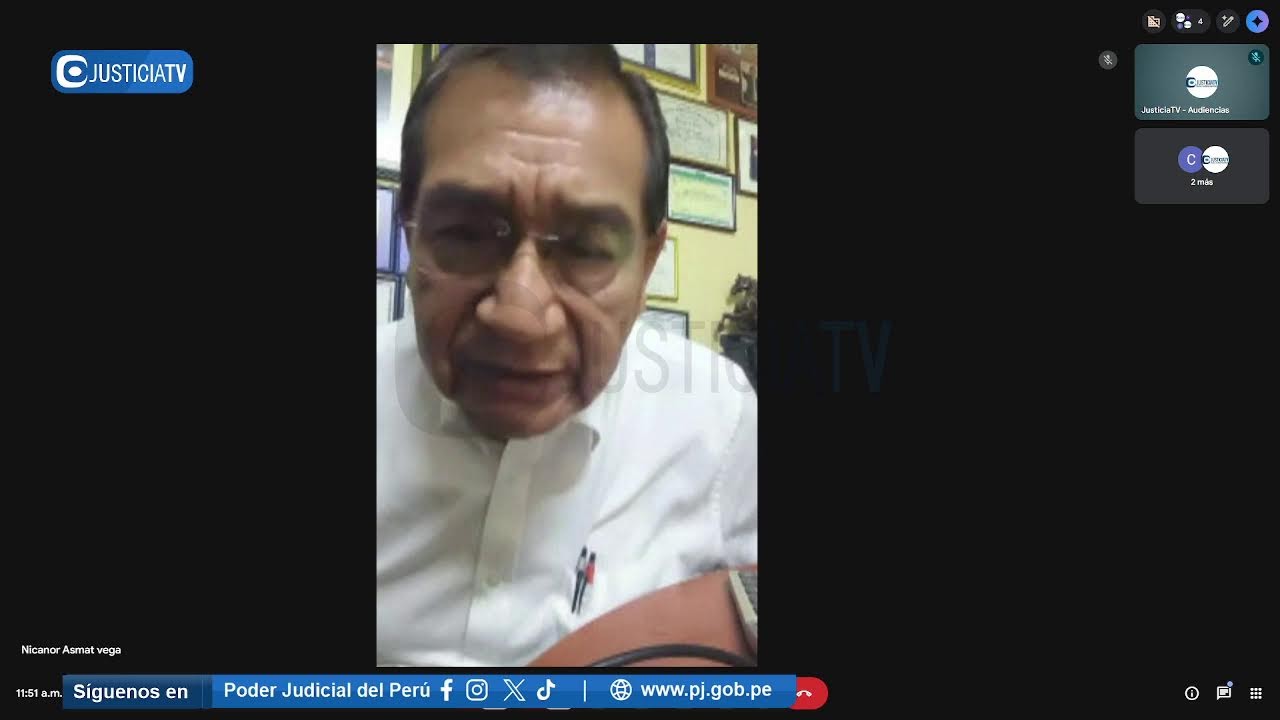 🔴#EnVivo | AUDIENCIA CONTRA NICANOR ASMAT VEGA INVESTIGADO POR TRÁFICO DE INFLUENCIAS