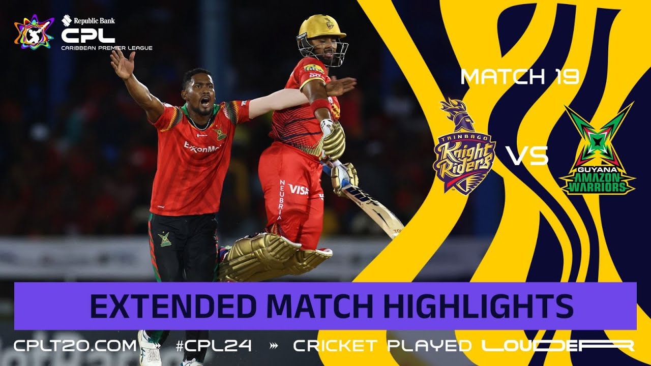 Extended Highlights | Trinbago Knight Riders vs Guyana Amazon Warriors | CPL 2024