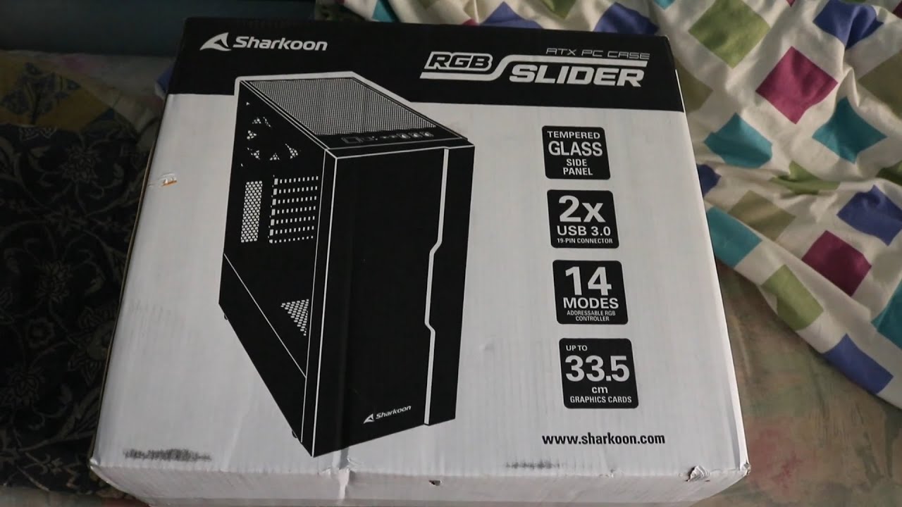 The Sharkoon RGB Slider Case Unboxing and Review