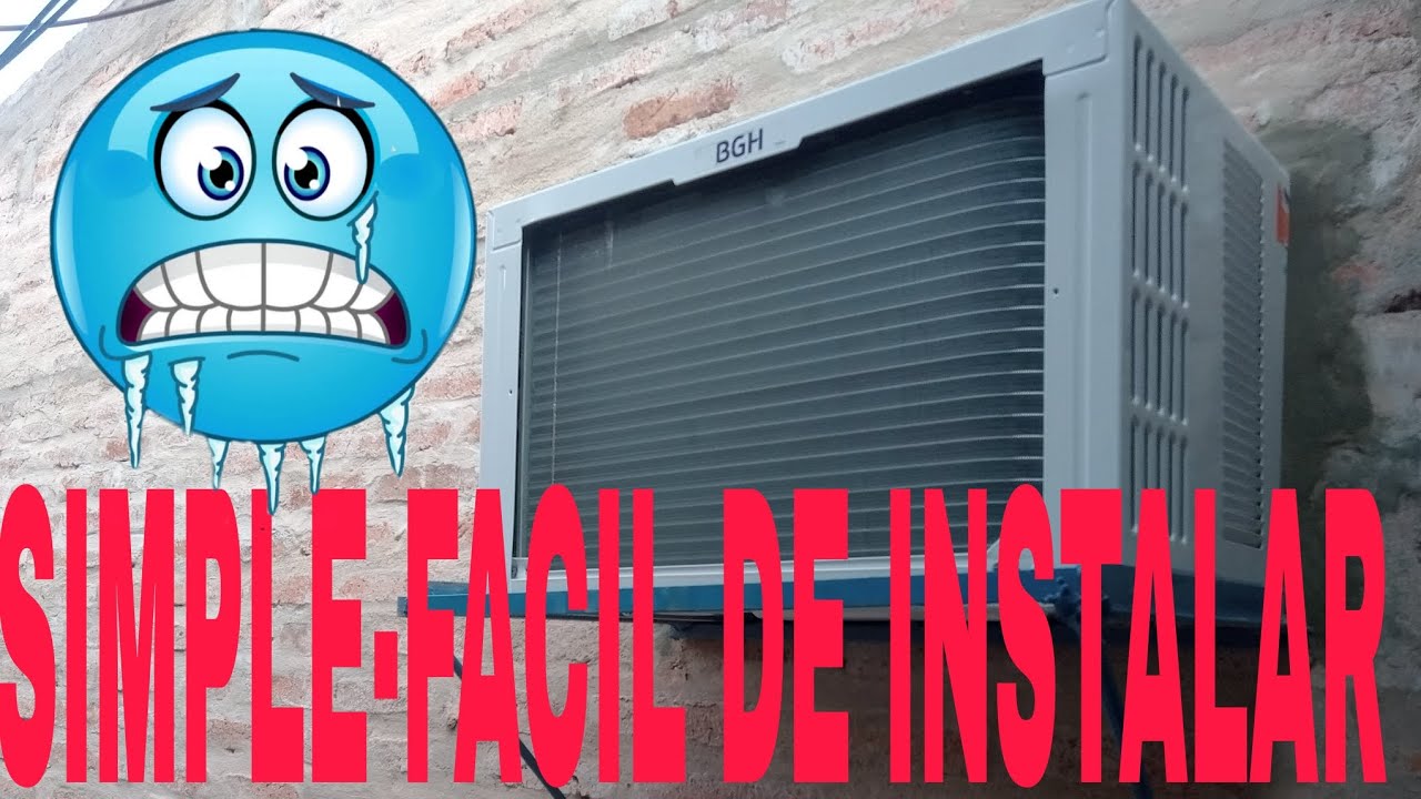 ¿COMO INSTALAR AIRE  ACONDICIONADO DE VENTANA?- FACIL