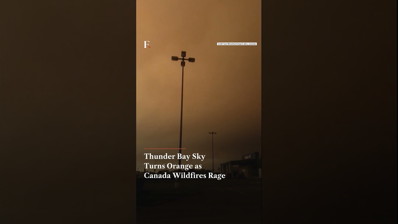 Thunder Bay Sky Turns Orange as Canada Wildfires Rage | N18G