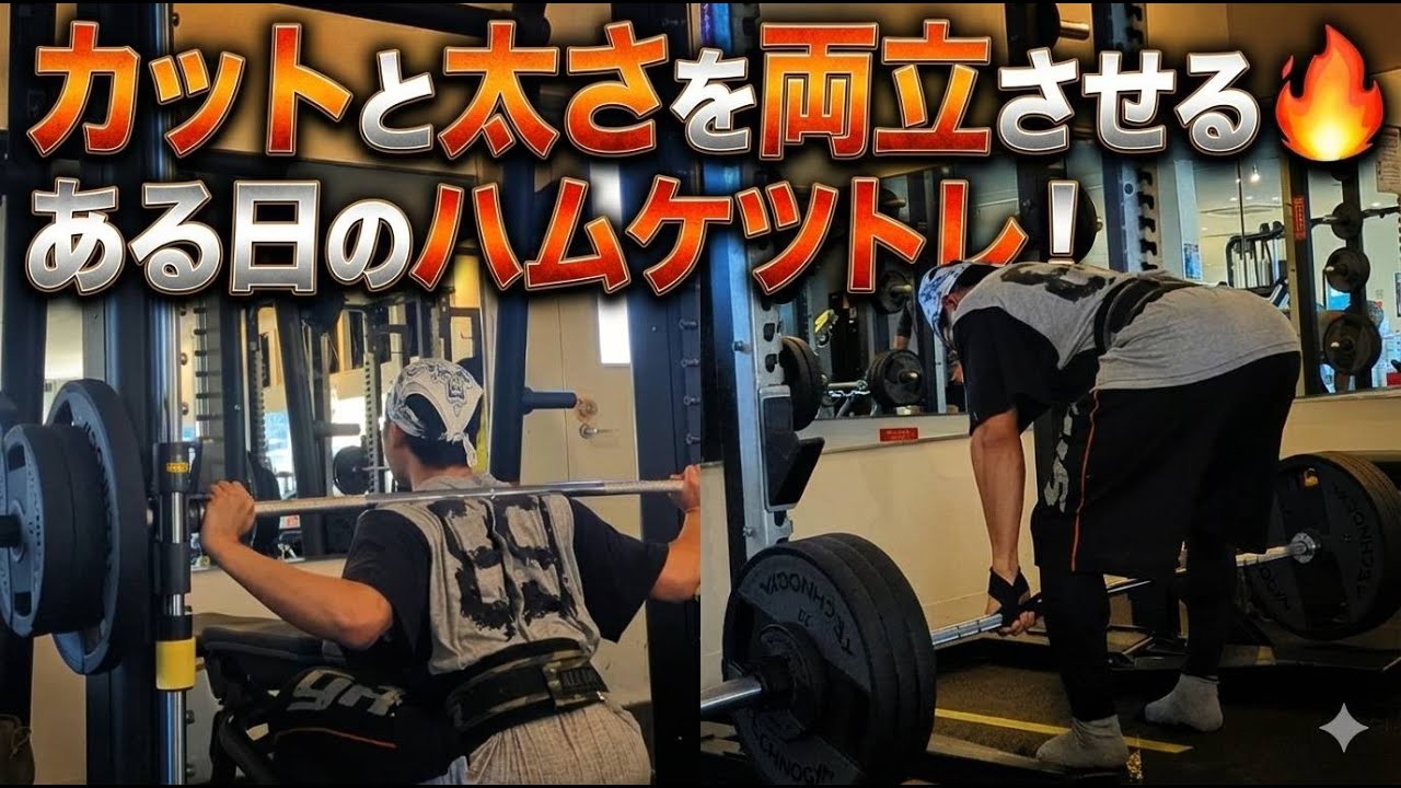 ある日のハムケツメイン脚トレ！RDL最強🔥