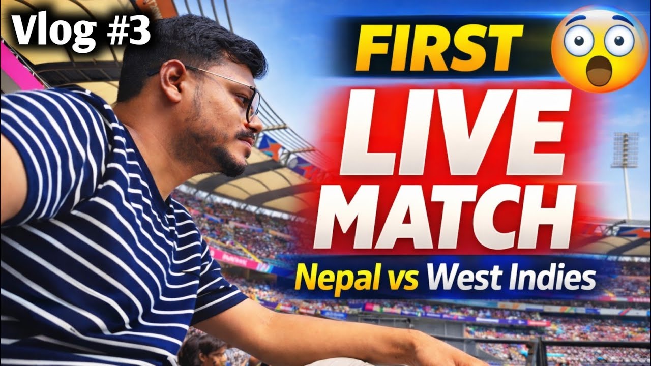 First Time LIVE Match Dekha 😍 | Full Josh, Full Noise! l T20 l T20 worldcup l 