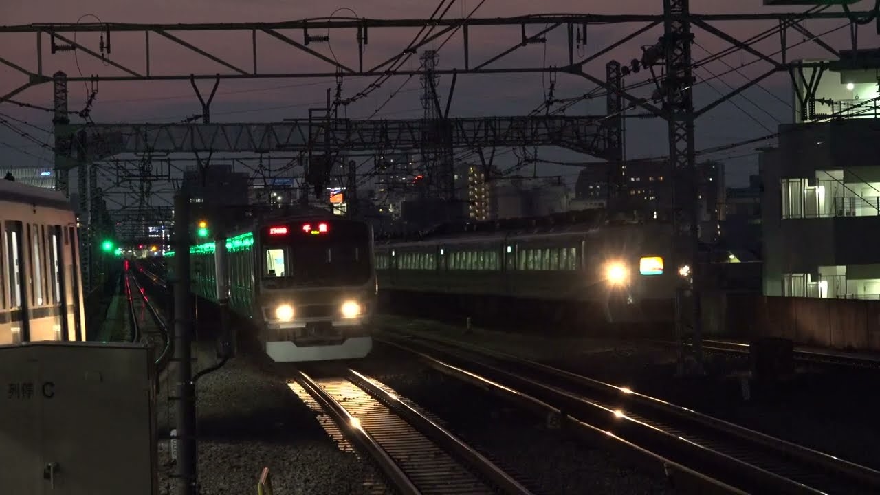 【4K定点撮影】中央線（阿佐ヶ谷駅）