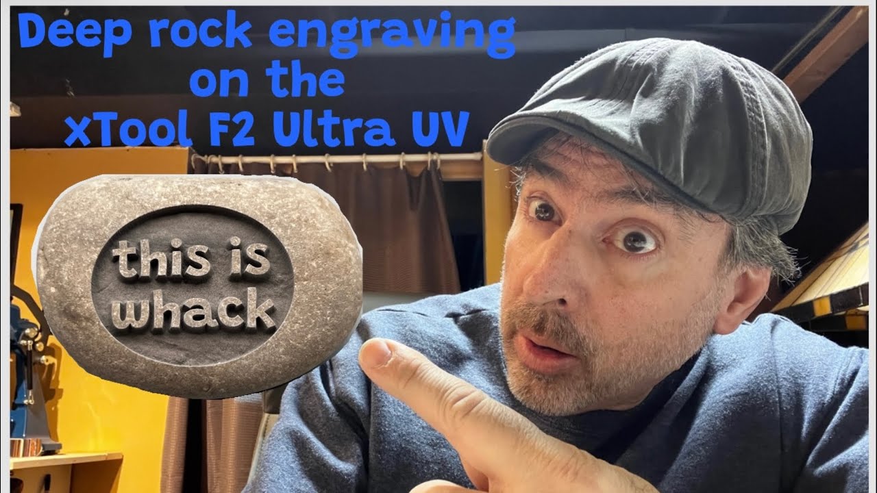 Deep Rock Engraving using xTool F2 Ultra UV Engraver