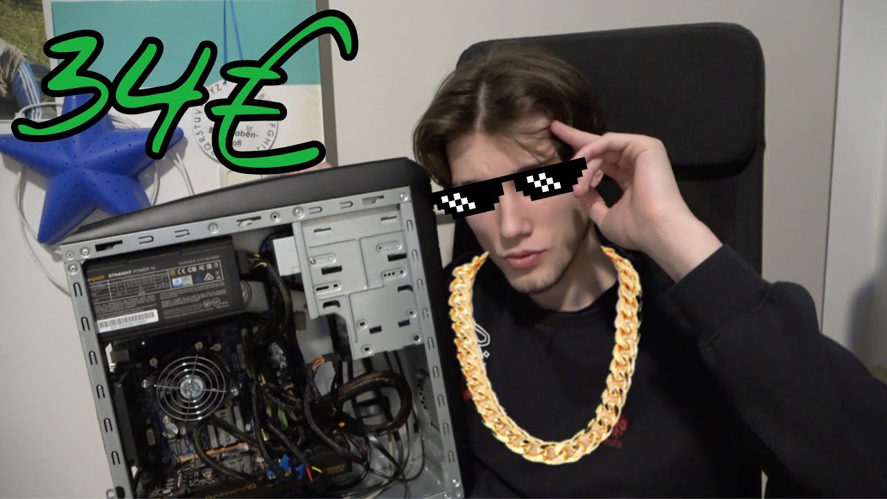 Ich baue den günstigsten PC in 24 Stunden Challenge (34€)