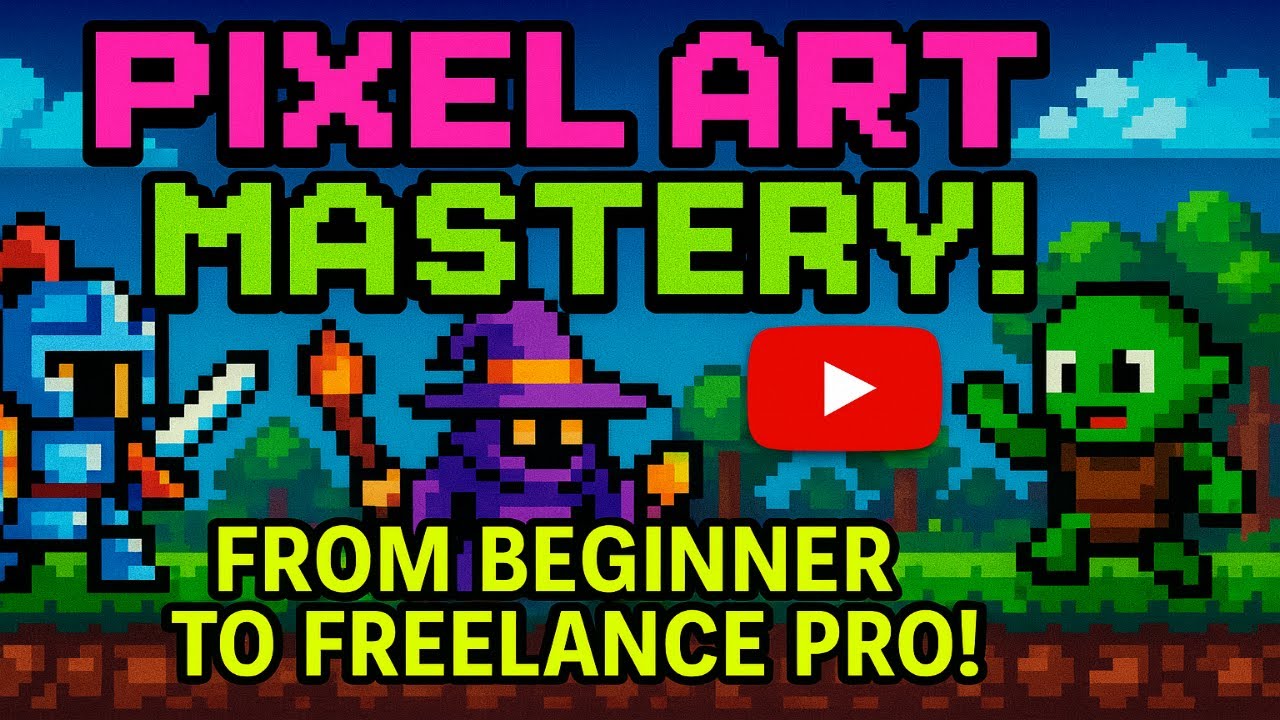 Pixel Art Master Course | Beginner to Professional Freelance | Part 1 of 3