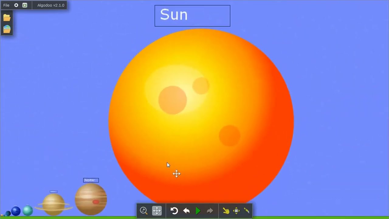 Solar System Size Comparison 2026 (Algodoo Editon)