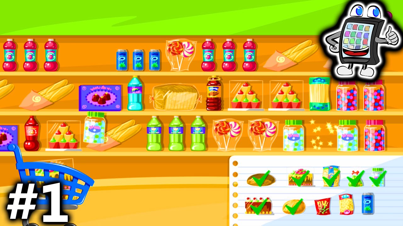 SUPERMARKT APP Bubadu - Spiel für Kinder - EINKAUFEN UND VERBRECHER FANGEN!