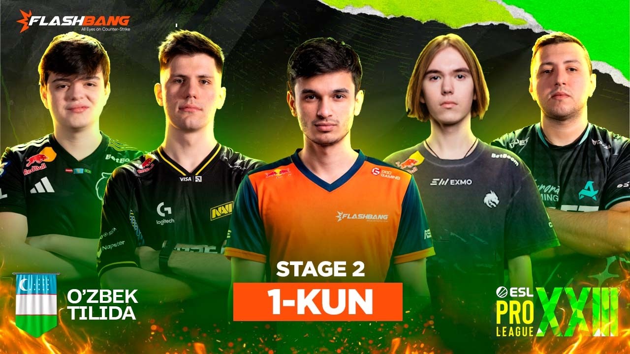 🔴 [UZ] Stage 2, 1-Kun | Furia vs B8, Bo3 / ESL Pro Ligasi 23-mavsum
