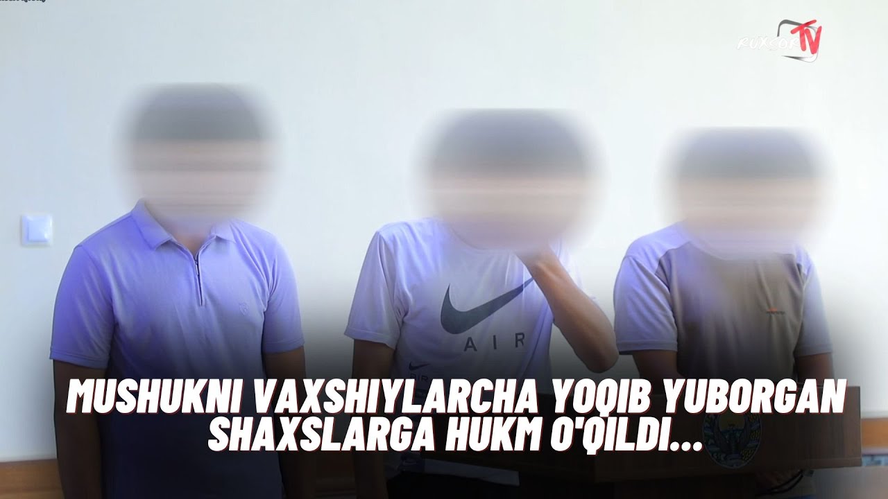 Mushukni vaxshiylarcha yoqib yuborgan shaxslarga hukm o'qildi | Ruxsor news informatsion dasturidan