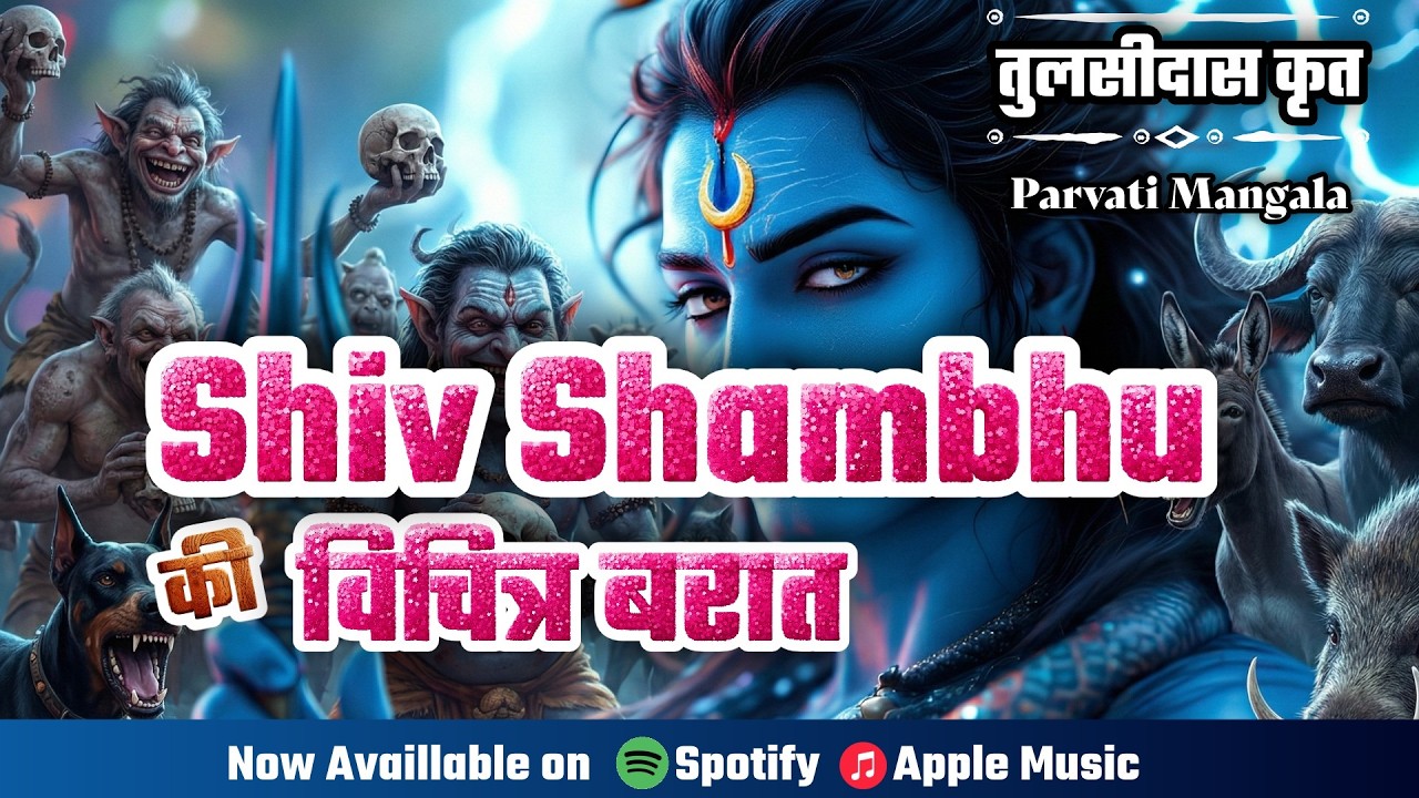 MahaShivRatri Song शिव-शंभु की विचित्र बारात - (Tulsidas Parvati Mangalam)