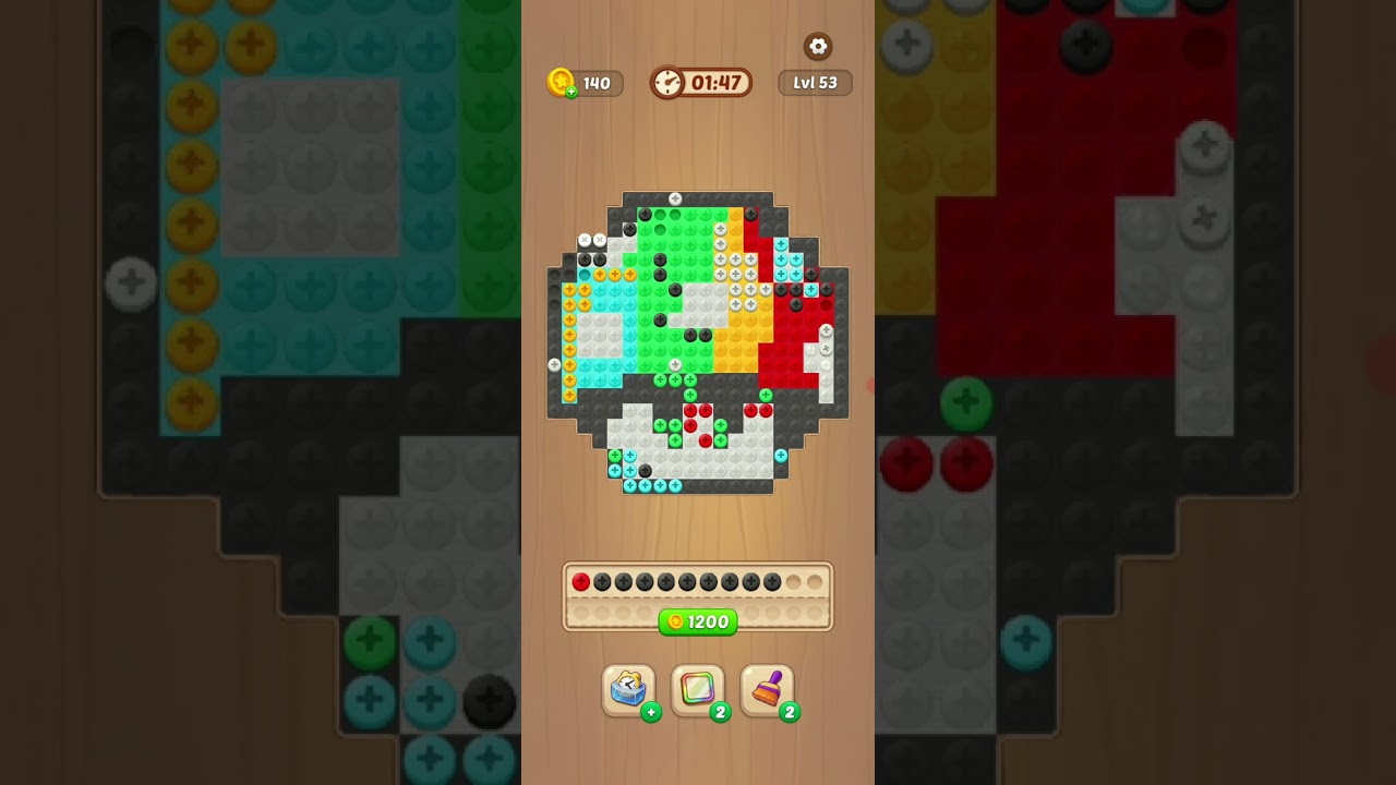 Twisty sort screw puzzle level 53 solution and walkthrough 
