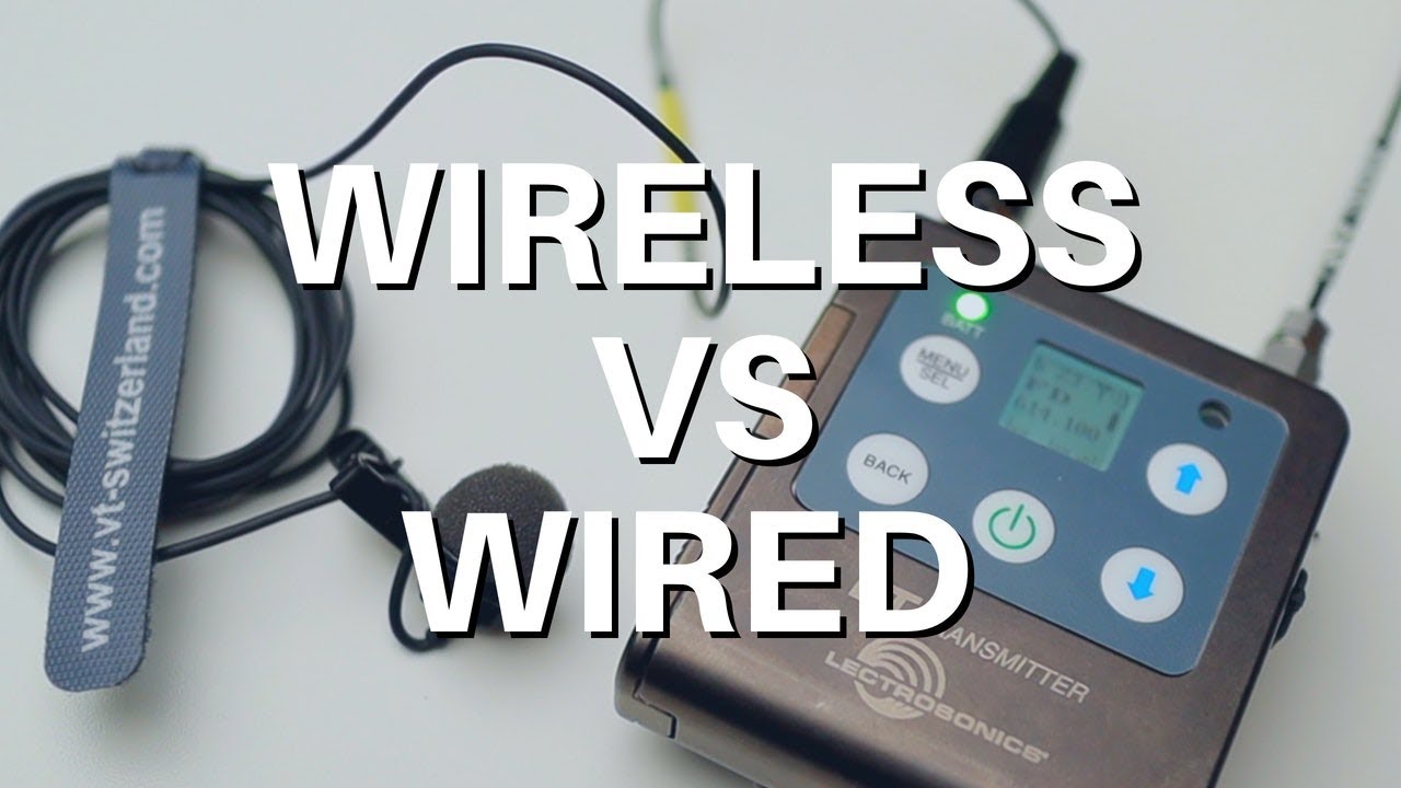 LECTROSONICS wireless mic transmitter VS direct wired microphone