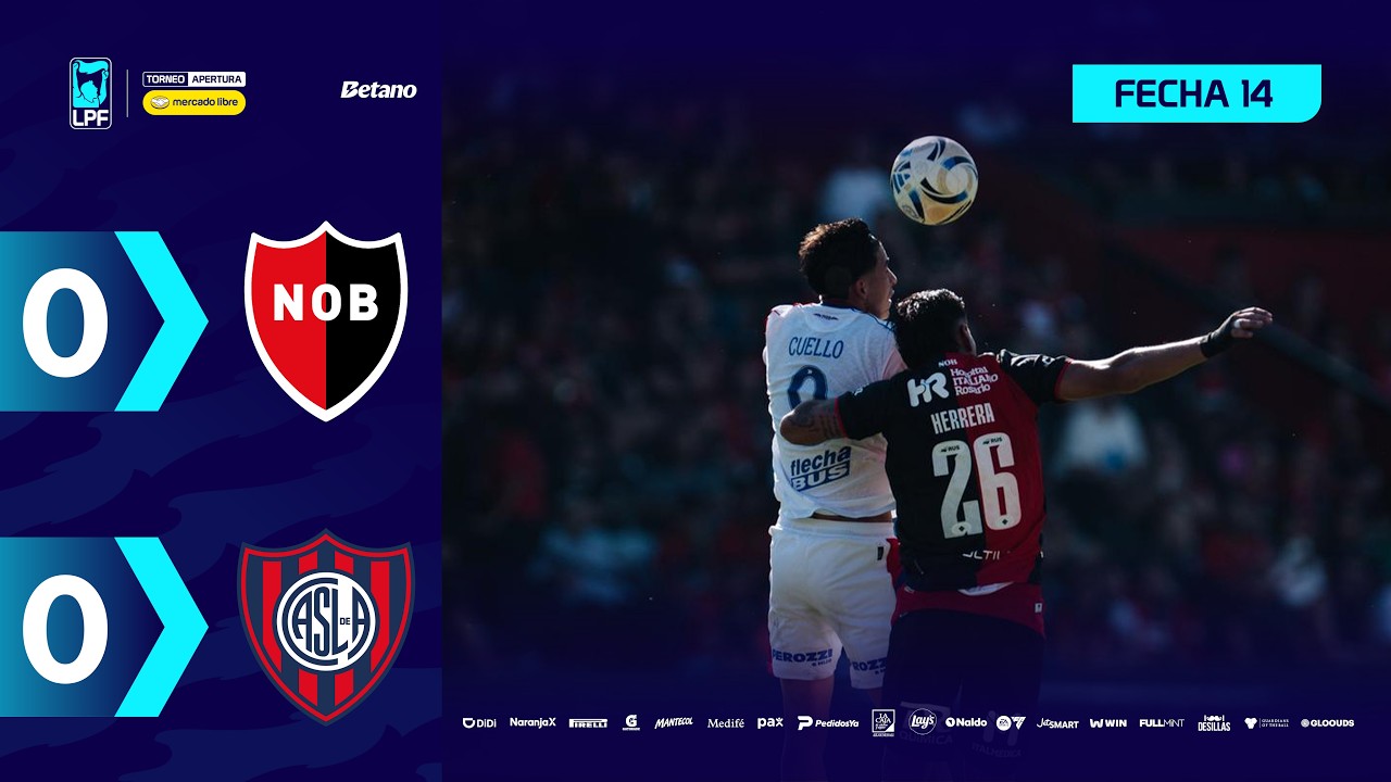 NEWELL'S 0 - 0 SAN LORENZO | Resumen del partido | #TorneoMercadoLibre 2026 🏆