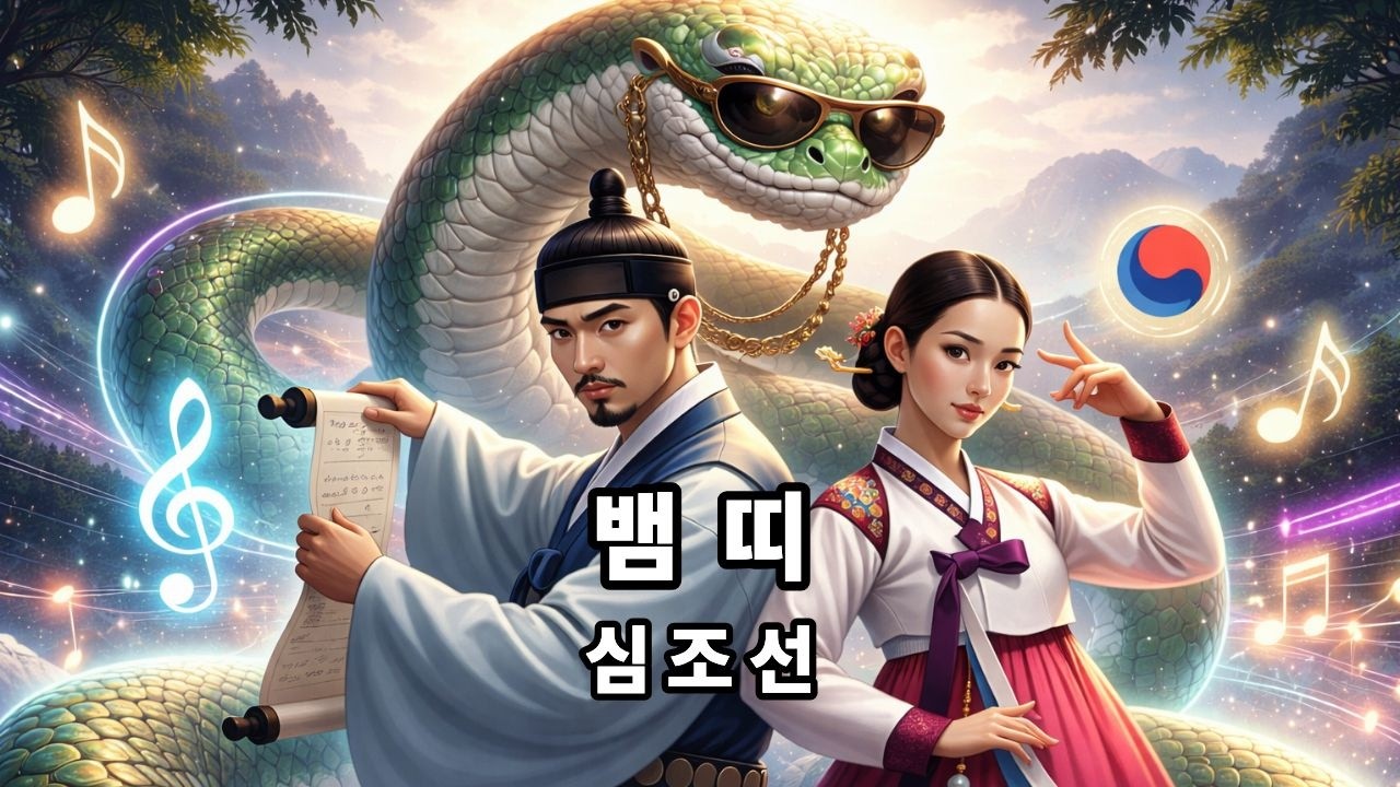 [심조선팝] 🐍 뱀띠 노래 - 중독적인 힙합 레트로 퓨전 (Snake Year Fusion Hip-Hop)