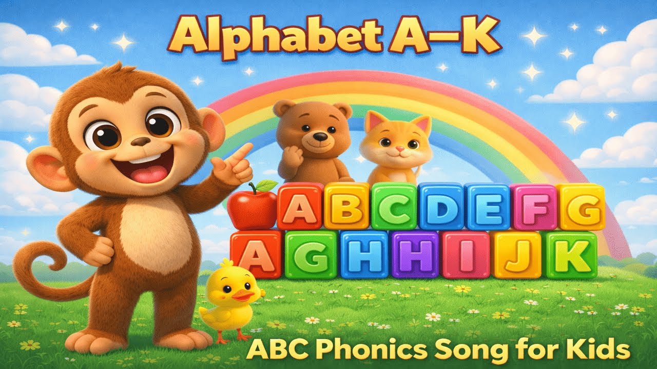 Alphabet A–K Song 🎵 | ABC Phonics Song for Kids | Learn Letters with Chuchu Coco 🐵