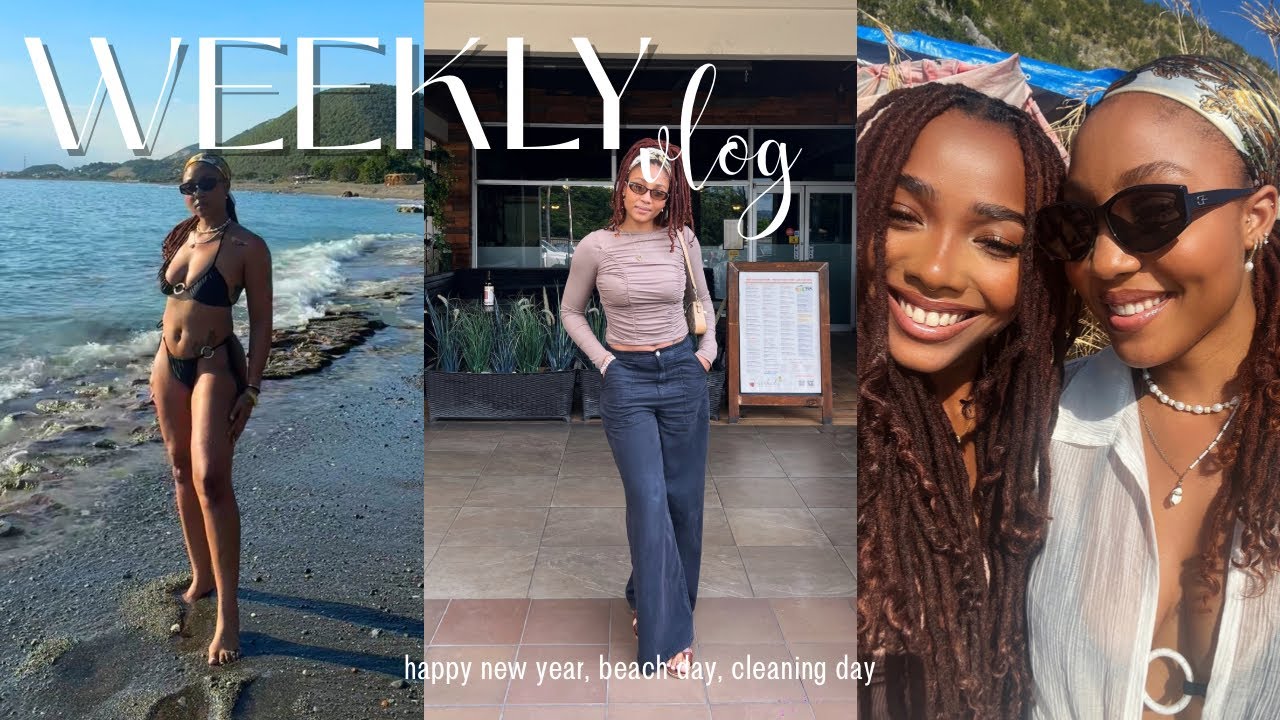 WEEKLY VLOG: HAPPY NEW YEAR, CLEANING, BEACH DAY + MORE