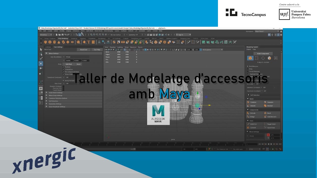 Taller de modelatge d'accesoris amb Maya (1ª part)