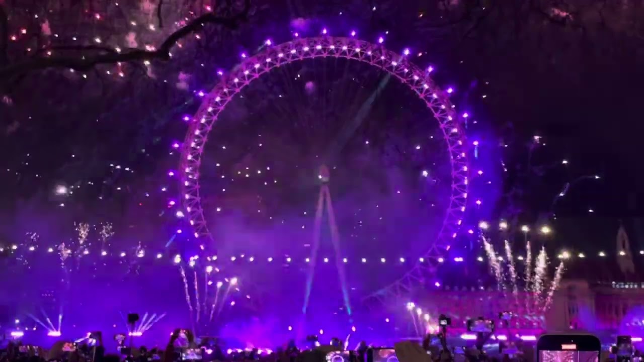 London New Year Eve Fireworks - 2024 | Blue Zone