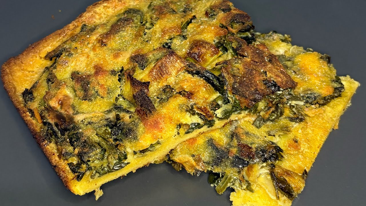 🥬 Pispili me Spinaq dhe Presh 🇦🇱| Cornbread with Spinach & Leek