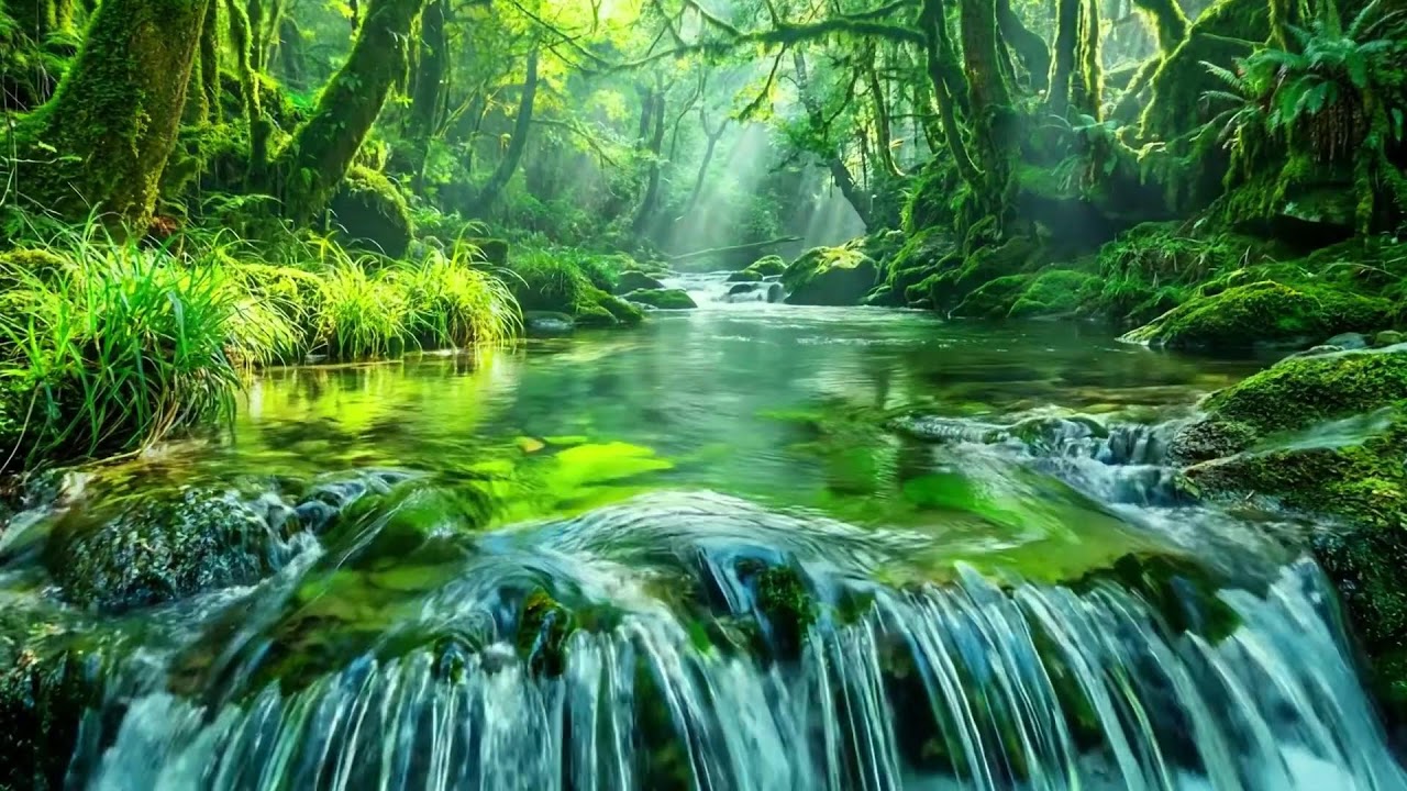 Peaceful Forest Stream and Bird Songs, Calming Nature Sounds for Sleep and Deep Relaxation