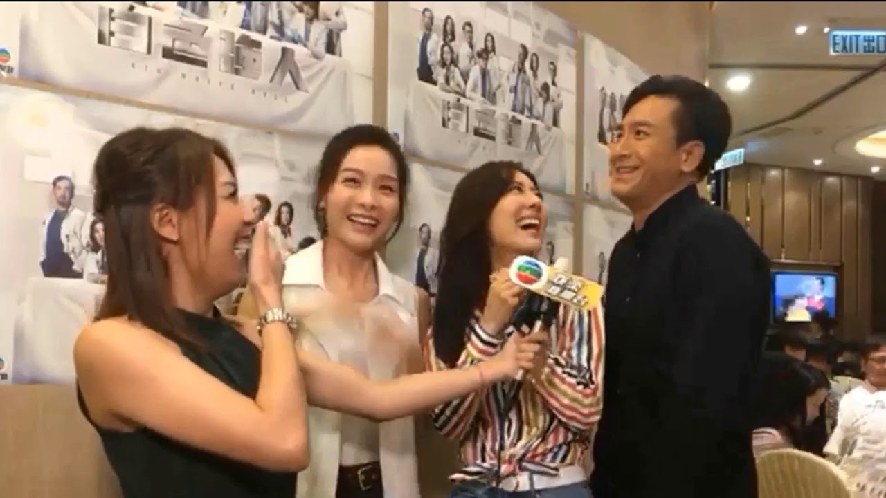 馬國明、唐詩詠、李佳芯《白色強人》看大結局餐飯的採訪，直播在bigbigchannel