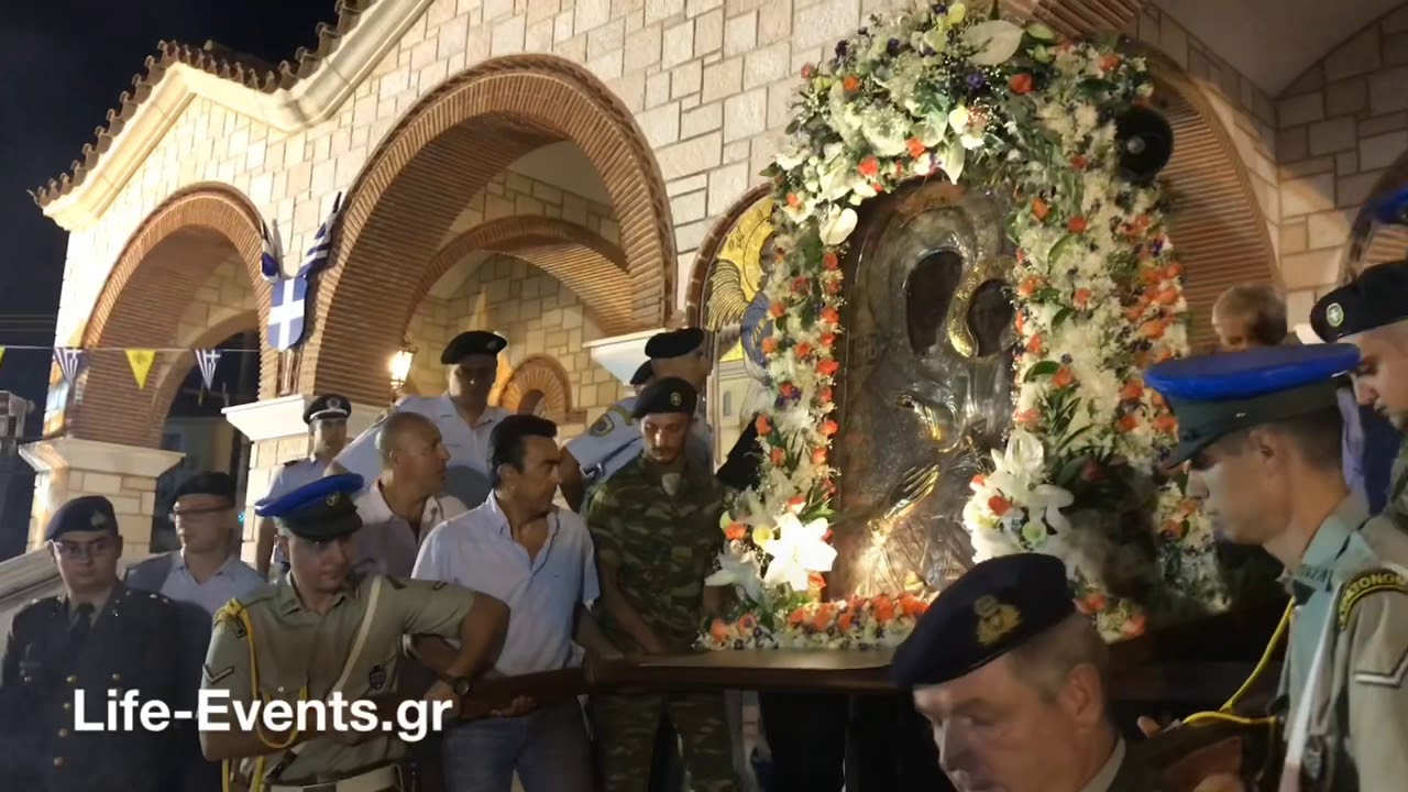 Μηχανιώνα: Λιτανεία της εικόνας της Παναγίας Φανερωμένης