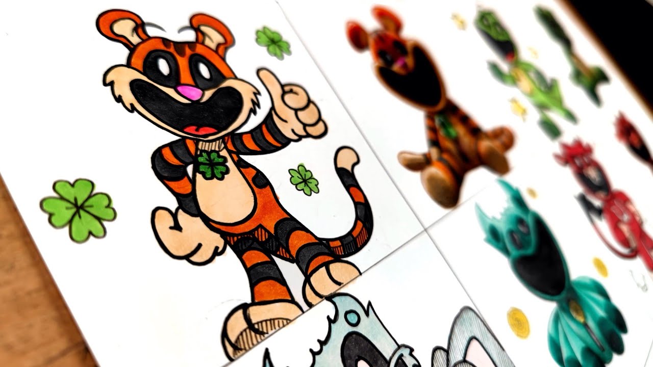 Drawing Monsters Rejected Critters ( Poppy Playtime Chapter 4 ) Smiling Critters