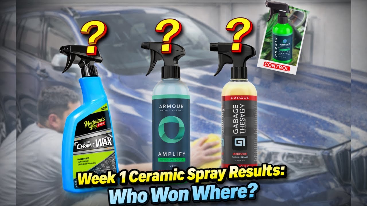 Ceramic Spray Round 2– Week 1 Hydrophobics, Slickness & Application(I applied them all again?)