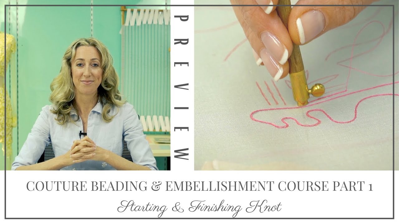 Tambour Embroidery: Starting & Finishing Knot