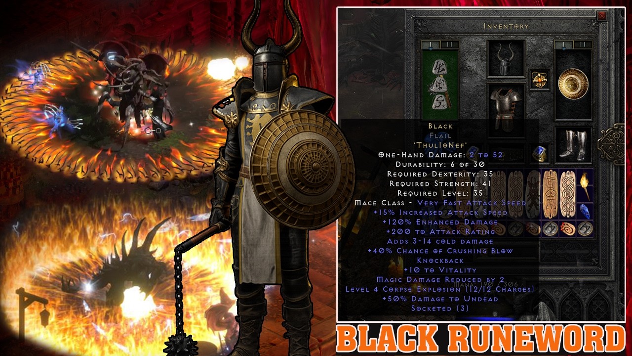 🛡️ Black Runeword Smiter Paladin vs Uber Tristram | Budget Uber Killer | D2R