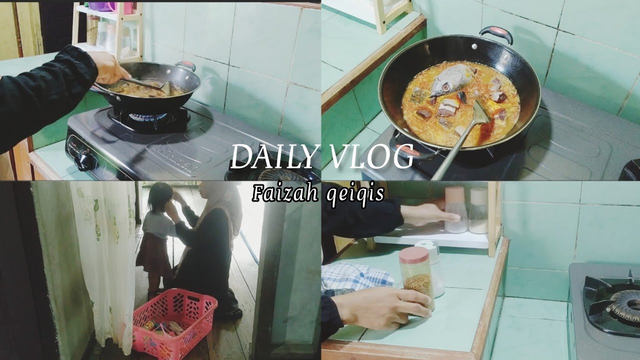 AKTIVITAS IRT DIPAGI HARI,, MASAK IKAN TONGKOL ENAK BANGET !!!