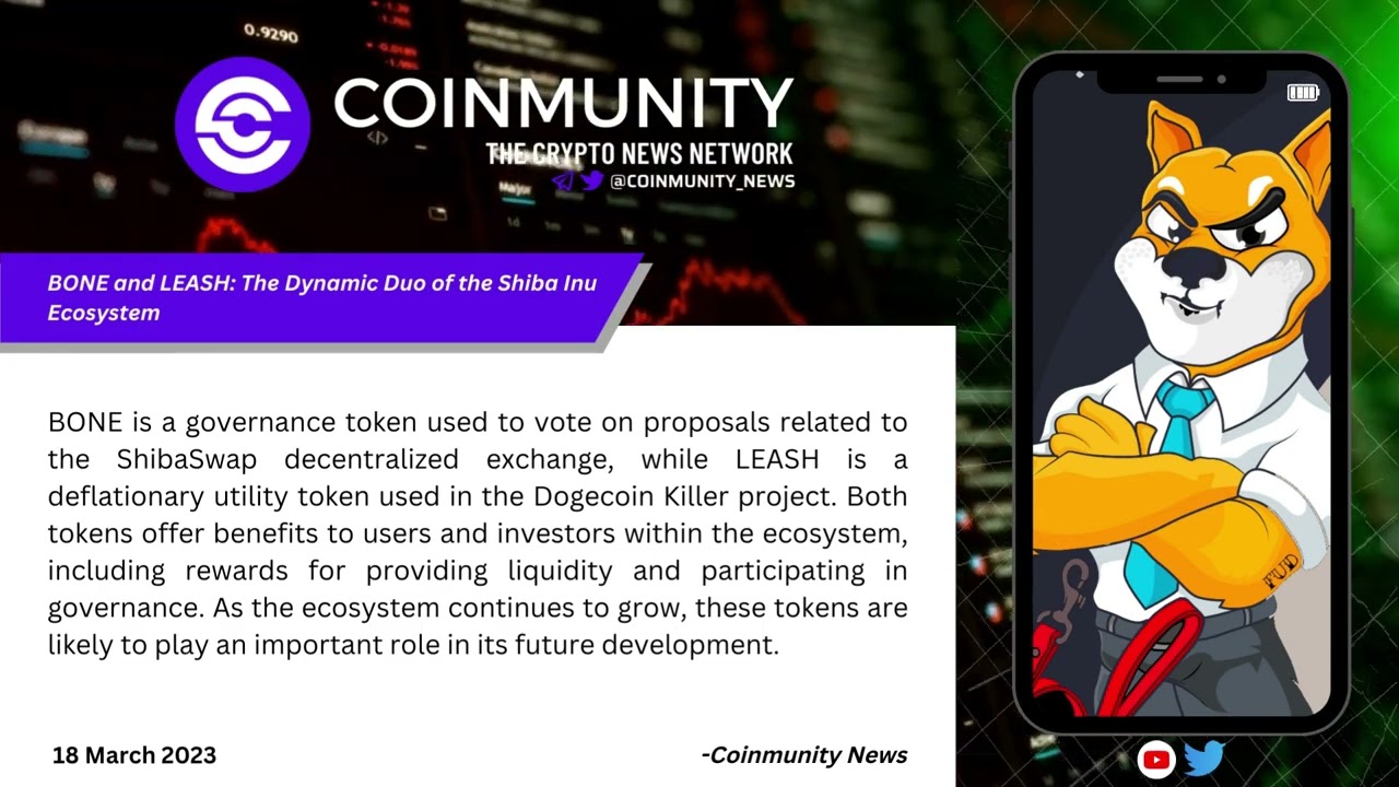 Shiba Inu's BONE and LEASH The Governance and Utility Tokens for the Shiba Inu Ecosystem