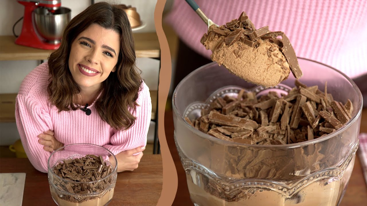 MOUSSE DE CHOCOLATE CREMOSA | TPM por Ju Ferraz