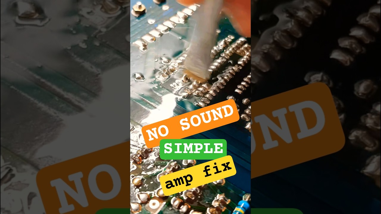 Amplifier No Sound Problem 
