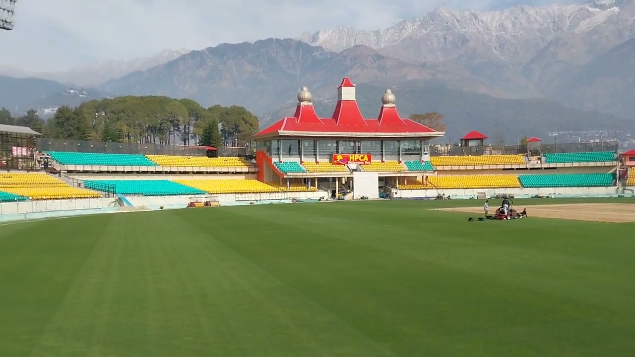 A glimpse of Dharamshala Cricket stadium ( HPCA Stadium)