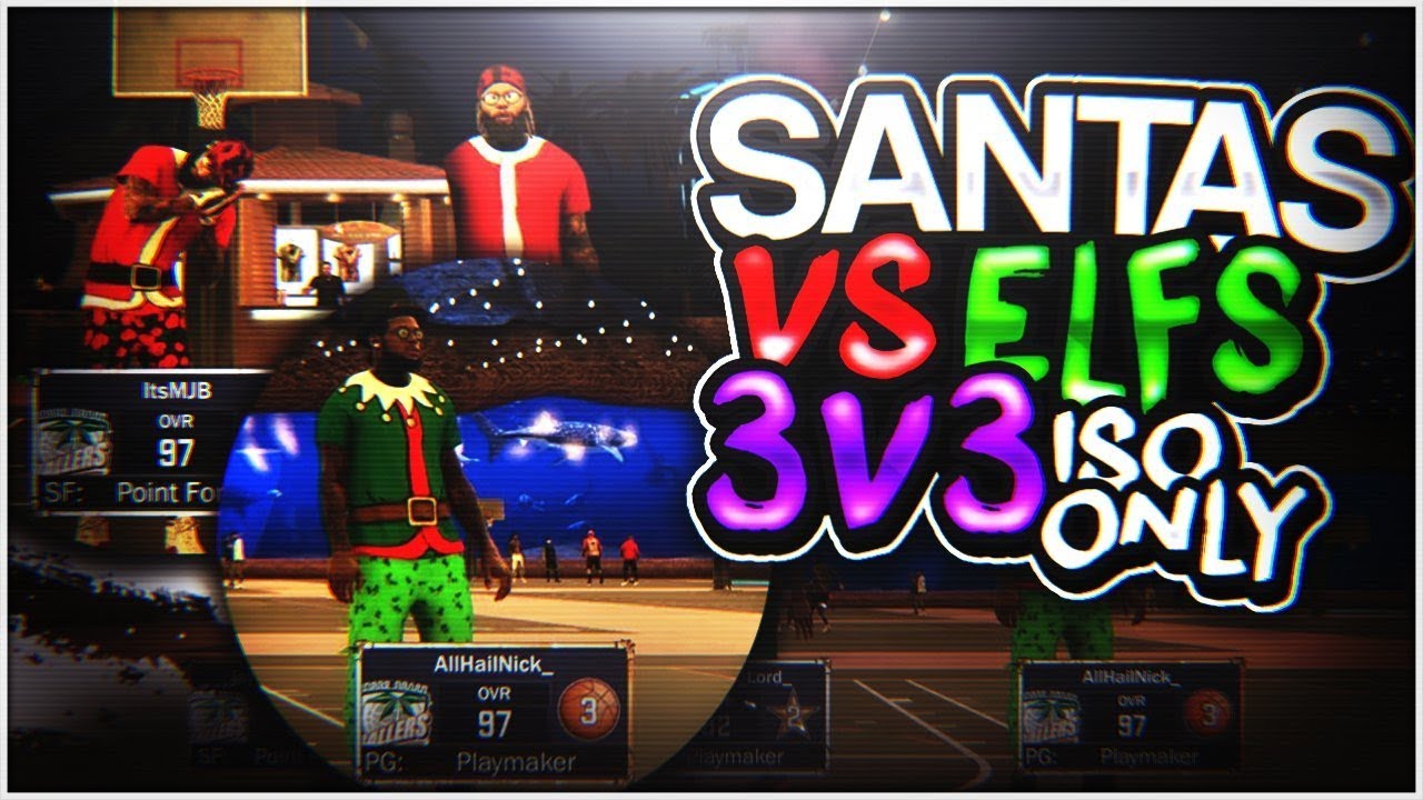 NBA 2K17 Santas vs. Elves 3v3 Iso | Top Dribblers On 2K17 | Christmas Special!!