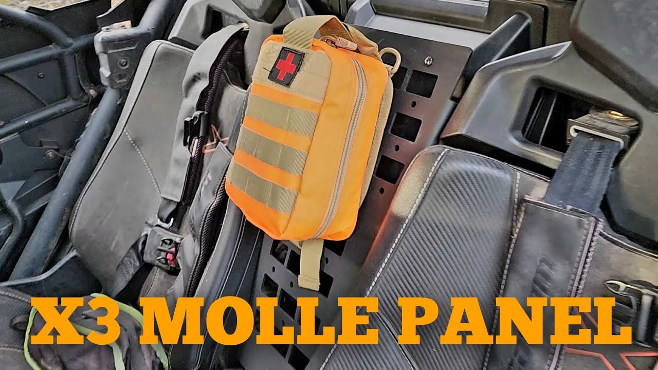 UTV storage solution, Molle panel for UTV,  UTVMOLLE.COM, Can AM X3 Molle panels