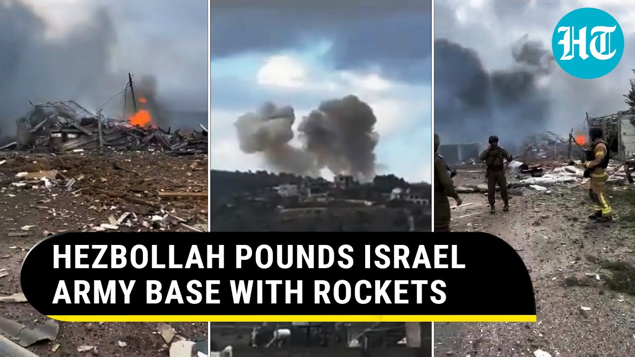 Israeli Soldiers Hit In Hezbollah's Rocket Blitz On Army Base Near Lebanon; IDF Drone Crashes
