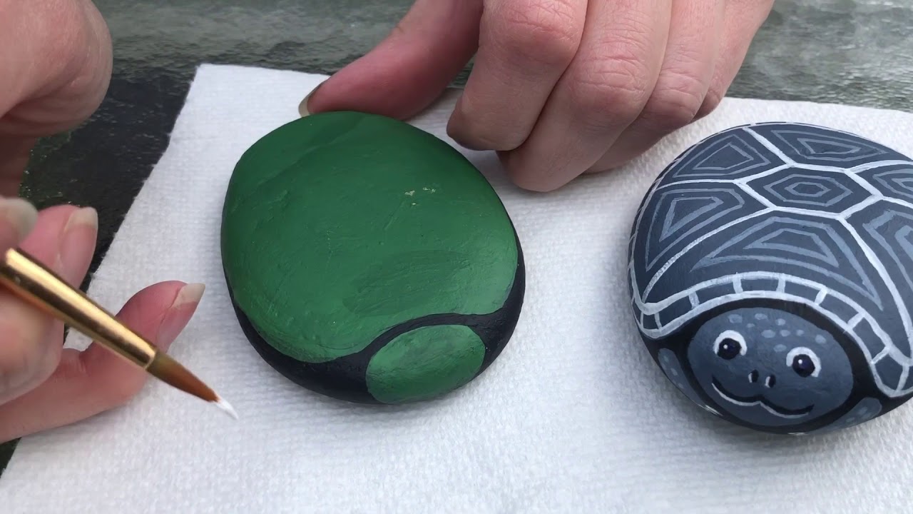Crafts from Nature with Ms. Sarah - Stone Turtles