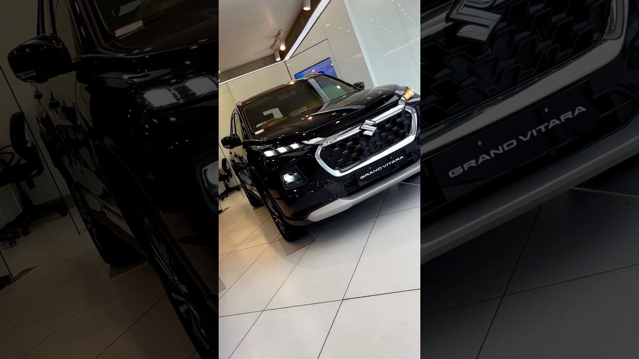 Black Grand Vitara Alpha Optional 2025 facelift Electric Seat #suv #grandvitara #fronx #vitara