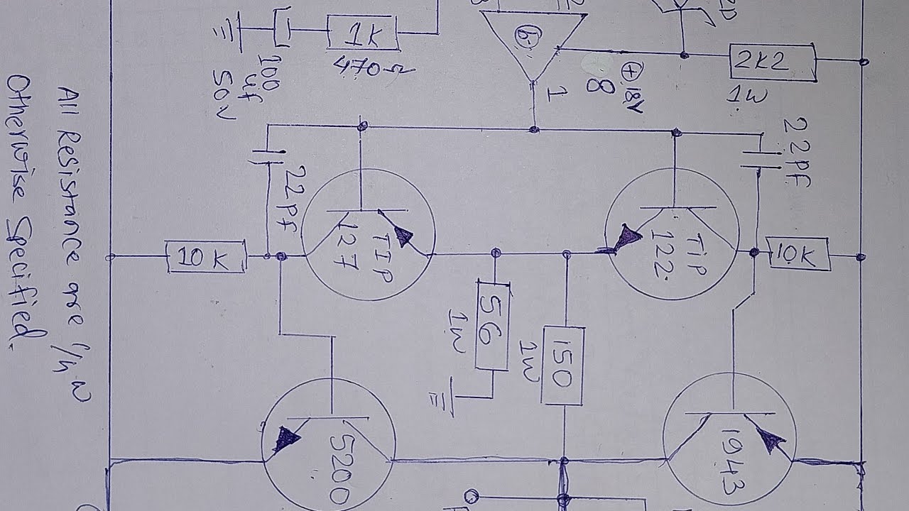 5.1 amplifier board circuit diagram study