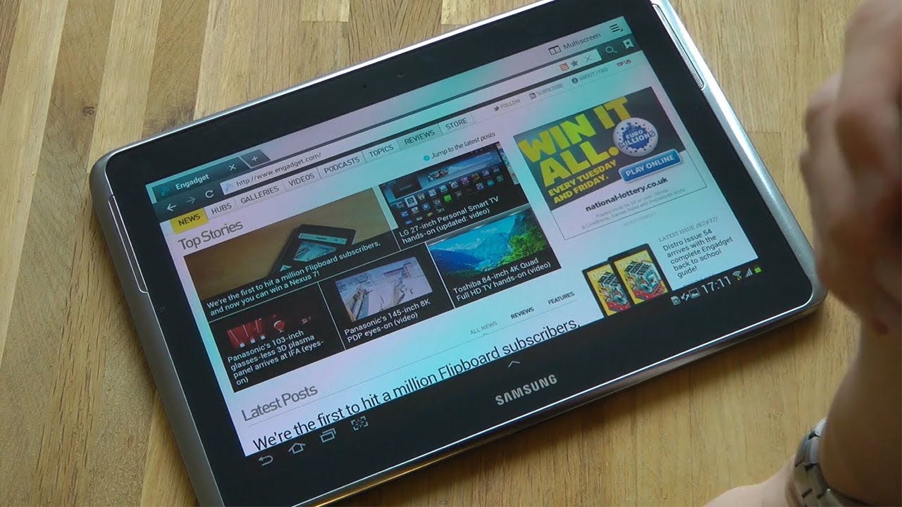 Установка и первый практический обзор Samsung Galaxy Note 10.1