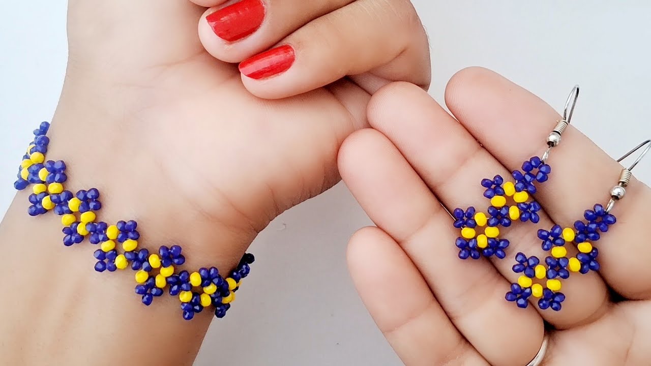 Bracelet Making With Earrings | Jewelry Making For Beginners | Beaded Jewelry | PSBeading | DIY