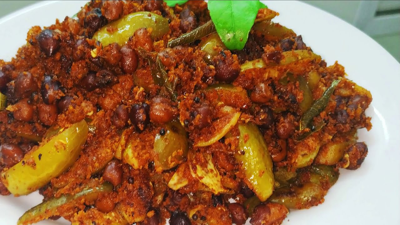 ಕಡ್ಲೆ ಮನೊಲಿ - Tendli Chana Sukha- Tulu Recipe-Kadle Manoli Sukka - Ivy Gourd-chickpeas -thondekai