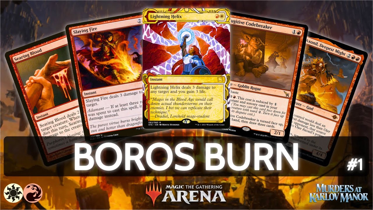 ⚪🔴 Boros Burn, 60% Win Rate, part 1 | MTG Arena | Explorer | BO3 | Murders at Karlov Manor